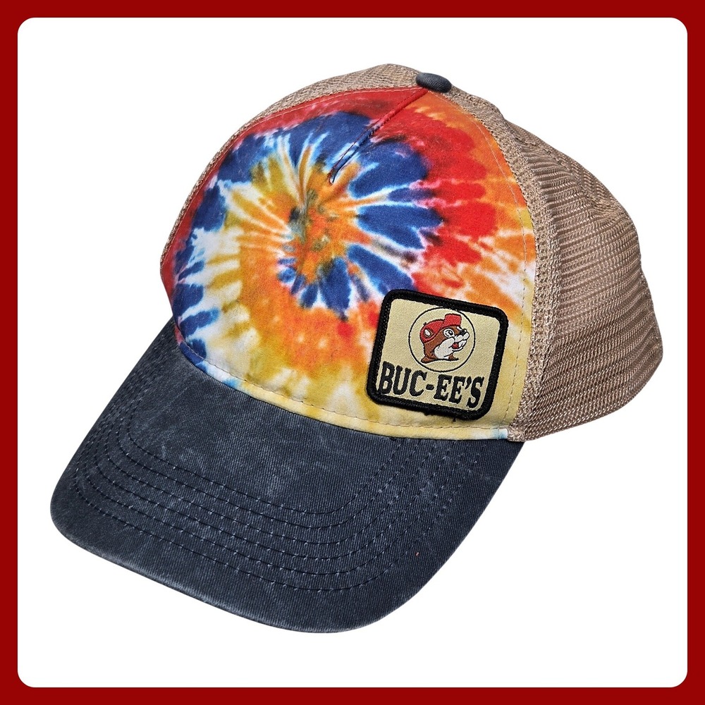 Buc-ee's‎ Tie Dye Trucker Hat Mesh Back OS Unisex NWT